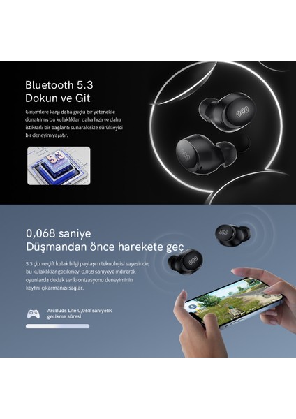 Arcbuds Lite Beyaz Enc Gürültü Engelleme Bluetooth 5.3 Kablosuz Kulaklık