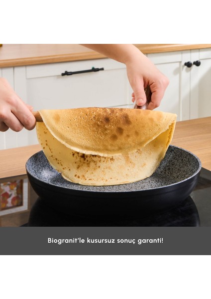 Biogranit Monet 8 Parça Tencere Seti Siyah