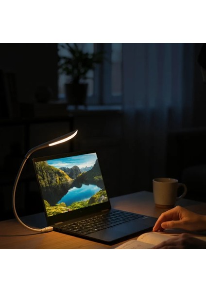 3 Seviye Dokunmatik USB LED Masa Çalışma Kitap Okuma Lambası Pc Gece Lambası Beyaz fiyatları