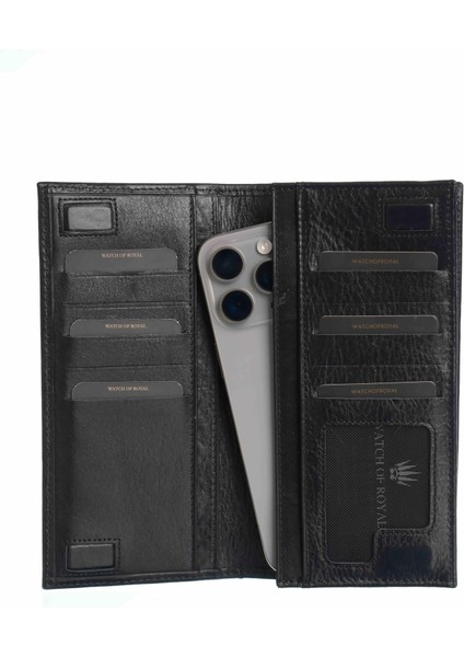 Parıs Black Deri Telefon Cüzdanı fırsatları