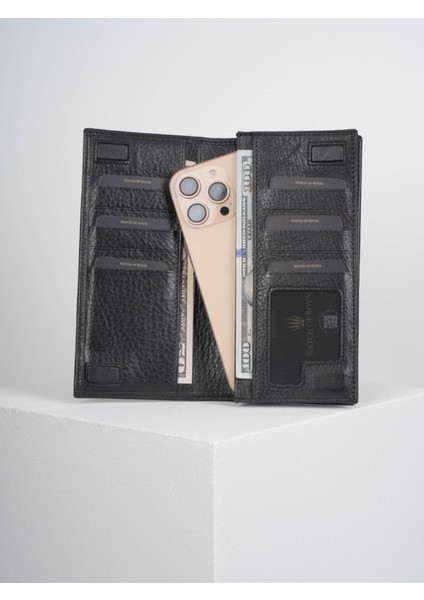 Parıs Black Deri Telefon Cüzdanı
