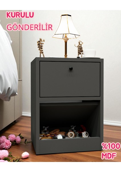 Kili Gizli Bölmeli Komodin,mdf,kurulu Gönderilir,montaj Gerekmez