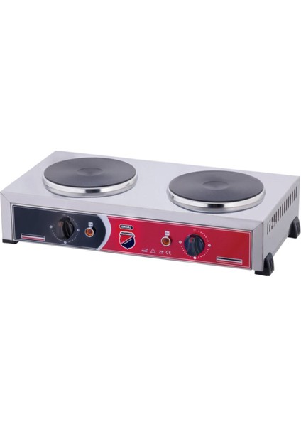 Intch - Silverinox Ikili Pleyt Isıtıcı 19 cm Çap