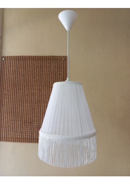 Beyaz Organze Avize M-0076 Yatak Odası Çocuk Odası Genç ve Bebek Odası Avize Aydınlatma Sarkıt