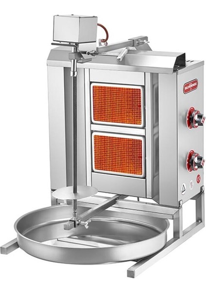 2164-U2 Üstten Motorlu Döner Ocağı, 2 Radyanlı, Doğalgazlı