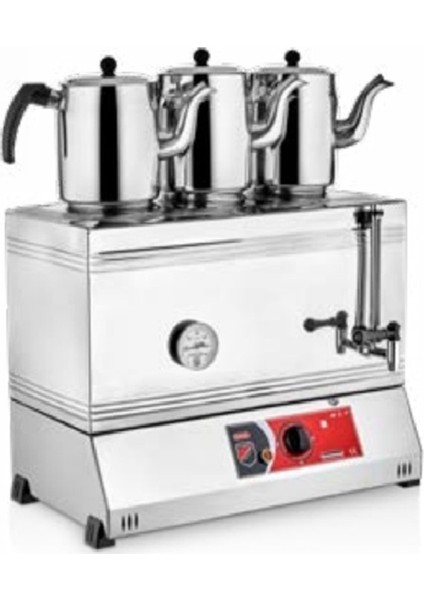 2122 Çay Ocağı, Kaynaklı, Elektrikli, 33 Litre, Paslanmaz