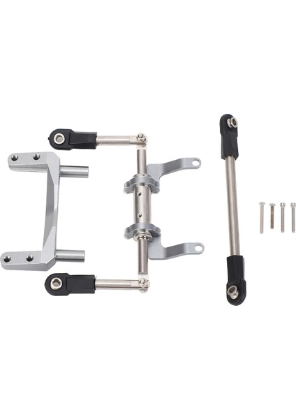 1/10 Rc Servo Montaj Hidrolik Direksiyon Bağlantı Alüminyum Alaşımlı Hafif Ayarlanabilir Sönümleme SCX10 Modelleri Ti Renk (Yurt Dışından)