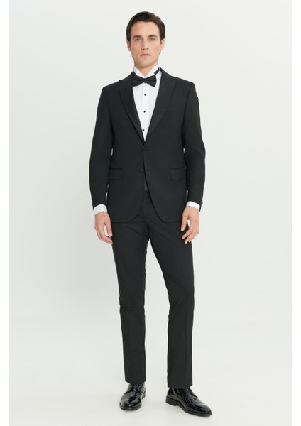 Slim Fit Dar Kesim Çıkma Kırlangıç Yaka Kapak Cepli Damatlık Smokin Takım fiyatları