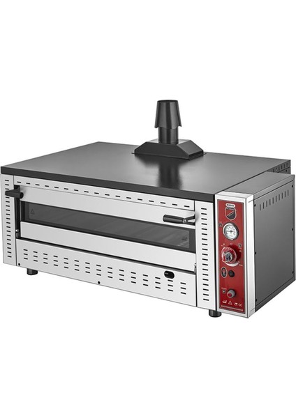 Pf-92-G 30 cm x 6 Pizza Kapasiteli Tek Katlı Pizza Fırını, Doğalgazlı