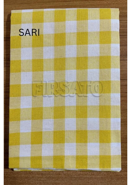 Renkli Kare Desenli Masa Örtüsü 160X220CM