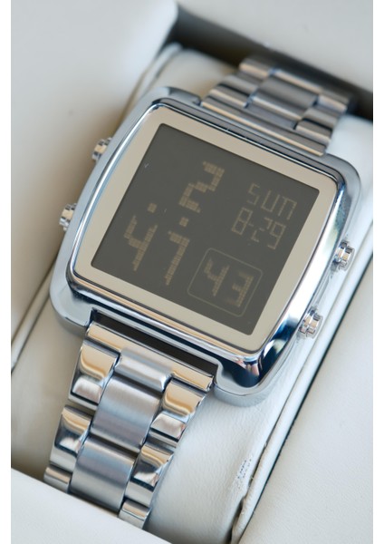 DIGITAL LED SILVER KOL SAATİ