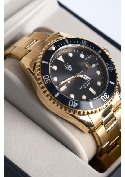 Richard Gold Black Çelik Kol Saati fırsatları