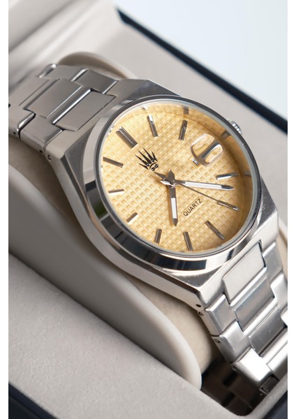 Vortex Silver Yellow Çelik Kol Saati fırsatları