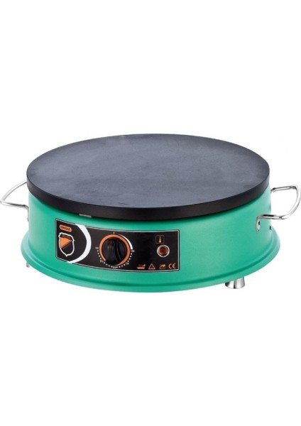 Krep Makinesi Yeşil Inox 40 Cm. 1250 W Profesyonel Endüstriyel