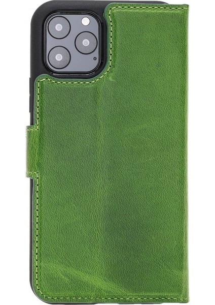 MAGIC WALLET IPHONE 11 PRO YEŞİL CUZDAN + KILIF