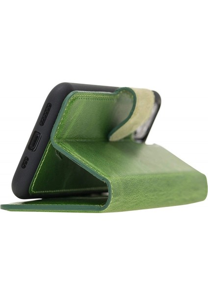 MAGIC WALLET IPHONE 11 PRO YEŞİL CUZDAN + KILIF