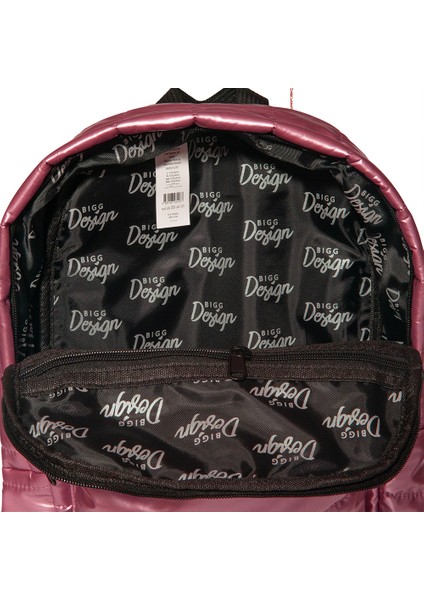 Moods Up Loved Kapitone Su Geçirmez Kumaşlı Okul ve Laptop Sırt Çantası Pembe