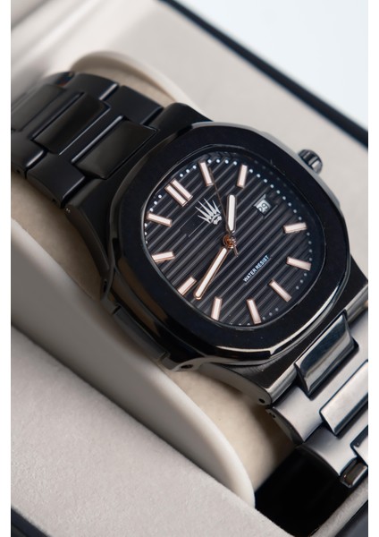 Vector Rose Black Çelik Kol Saati fiyatları