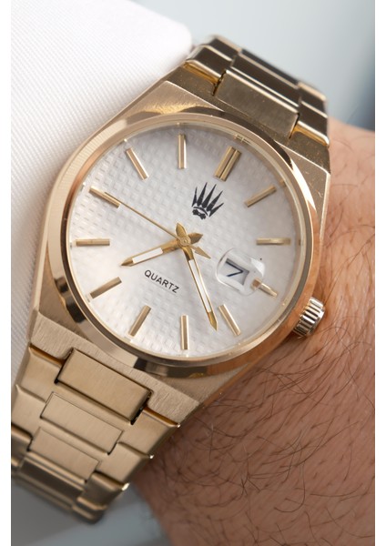 Vortex Gold White Çelik Kol Saati indirimleri