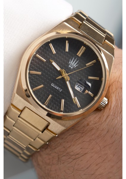 Vortex Gold Black Çelik Kol Saati indirimleri