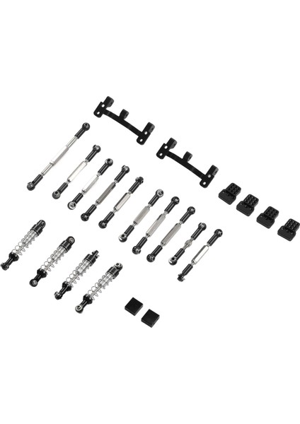 Rc Araba Yükseltme Yedek Kiti Alüminyum Alaşımlı Amortisör Rc Araba Çekme Çubuğu Kiti Wpl C24 C14 C14K C24K Rc Araba Siyah (Yurt Dışından) fiyatları