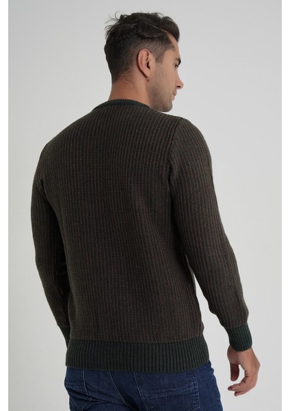 Erkek Vızon Çizgili Bisiklet Selanik Yün Kazak TRIST-5351 fırsatları