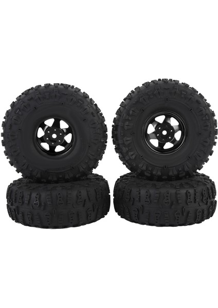 4 Adet Rc Paletli Lastik Seti 1.9 Inç Ka Evrensel Rc Lastik Metal Derin Oluk Altıgen Tekerlek Göbeği Jantlar Redcat Eksenel SCX10 Siyah (Yurt Dışından) fiyatları