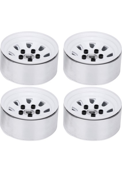 4 Adet 1.9" Alüminyum Alaşım Jant Jantlar Hub 1/10 Rc Paletli Eksenel SCX10 Trx4(Beyaz ) (Yurt Dışından) fiyatları