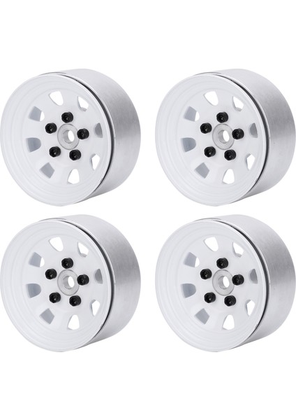 4 Adet 1.9" Alüminyum Alaşım Jant Jantlar Hub 1/10 Rc Paletli Eksenel SCX10 Trx4(Beyaz ) (Yurt Dışından) fırsatları