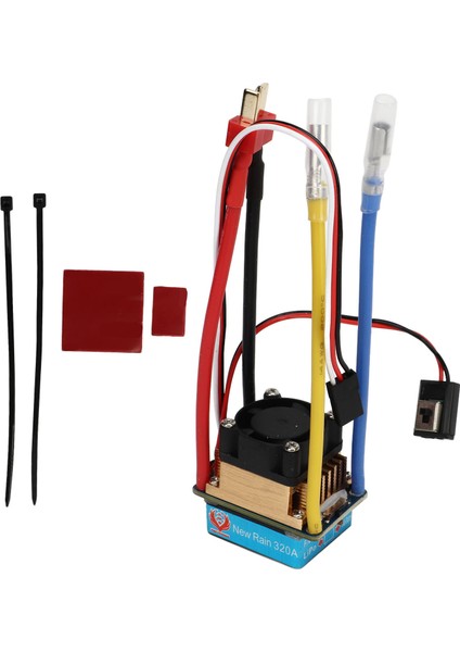 320A Çift Yönlü Çift Yönlü Fırçalanmış Esc Fan ile 3A 5V 3 Modları Su Geçirmez Evrensel Çoklu Koruma Rc Tekne Esc 1 Ila 1 (Yurt Dışından)