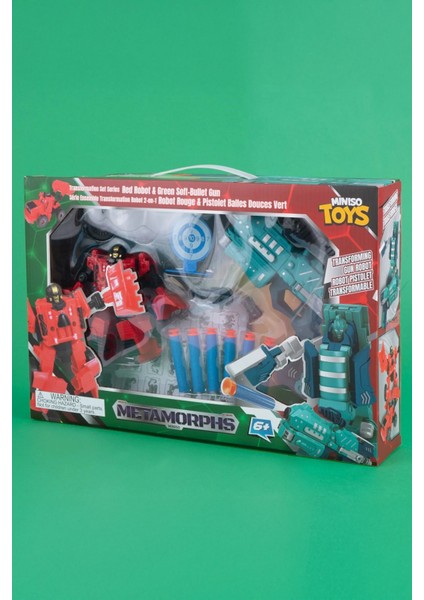 Transformation Seti (Kırmızı Robot ve Yeşil Tabanca) fırsatları
