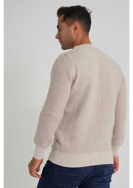 Erkek Vızon Çizgili Bisiklet Selanik Yün Kazak TRIST-5351 fiyatları