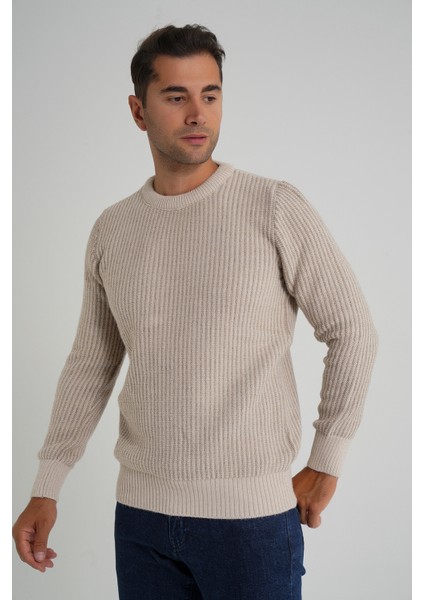 Erkek Vızon Çizgili Bisiklet Selanik Yün Kazak TRIST-5351 fırsatları