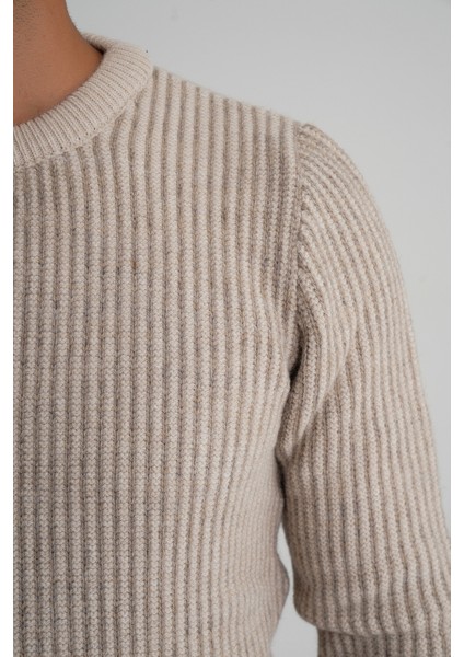 Erkek Vızon Çizgili Bisiklet Selanik Yün Kazak TRIST-5351 indirimleri