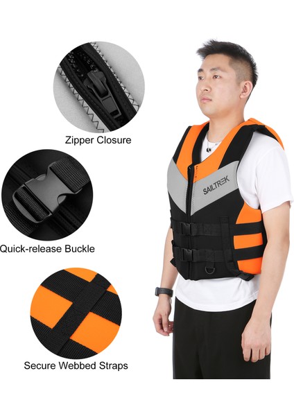 Neopren Can Yeleği Su Sporları Balıkçılık Kayaking Botla Yüzme Güvenlik Can Yeleği (Yurt Dışından) fırsatları