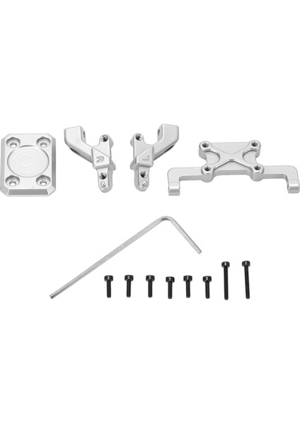 Rc Alüminyum Arka Gövde Kabuğu Montaj Kiti Axıal SCX24 AXI00002 1/24 Rc Araba Yükseltme Parçalarıgümüş (Yurt Dışından)