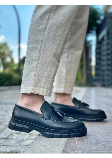 ET0240 Püsküllü Cilt Klasik Yüksek Taban Casual Erkek Ayakkabı modelleri