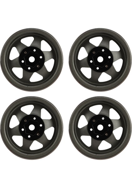 4 Adet Beadlock Jant Ofset-8.9 mm Metal Derin Çanak Tekerlek Göbeği Jantlar Eksenel SCX10 90046 1.9 Inç Gri (Yurt Dışından) fırsatları
