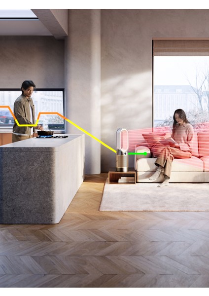 Purifier Hot+Cool™ Hp2 De-Nox Isıtıcı Özellikli Hava Temizleyici (Nikel/altın)