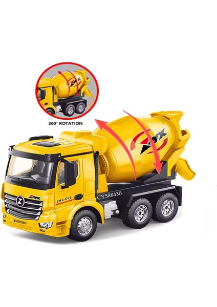 1:18 9ch 2.4ghz Şarjlı Rc Uzaktan Kumandalı Mikser Beton Mikseri Oyuncak Çimento Aracı Inşaat Aracı fiyatları
