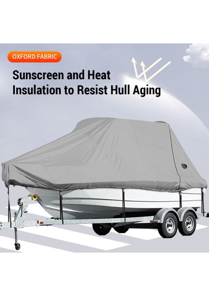 Tekne Örtüsü 11-22FT Açık V Şeklinde Yat Tozluk Yağmur Geçirmez Tekne Örtüsü Güneş Koruyucu Tafta 190T Gövde Koruyucu Kapak Dayanıklı Oxford Kumaş Anti-Aging (Yurt Dışından) modelleri