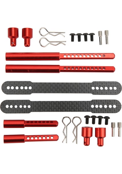 Rc Kabuk Sütunlar Ön Arka Alüminyum Alaşımlı Karbon Fiber Araç Gövde Montaj Sonrası Eksenel SCX10 90046 90047 1/10 Rc Carred (Yurt Dışından)
