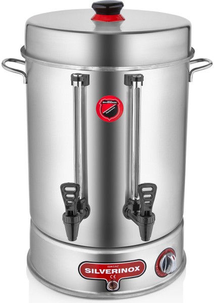 Silverinox Paslanmaz Çelik 80 Bardak Elektrikli Çay Kazanı