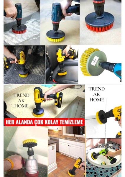 Halı ve Koltuk Yıkama Fırçası Banyo Lavabo Fayanslar Balkon Merdiven Mermerler Gibi Birden Fazla Alanda Temizlik Için Kullanılabilir