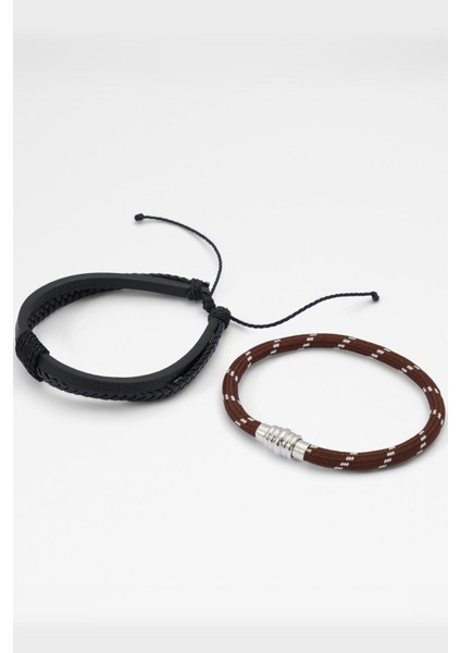 Ddaniell Erkek Bilezik - Kahverengi