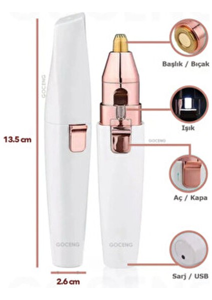 Yüz Temizleyici Tüy Epilasyon Aleti
