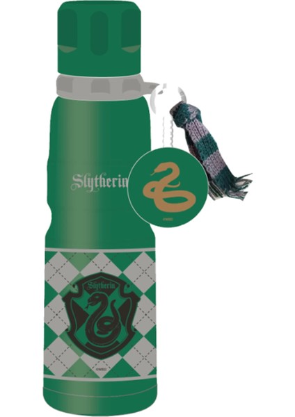 Harry Potter Lisanslı Charmlı Termos 600 ml - Slytherin fırsatları