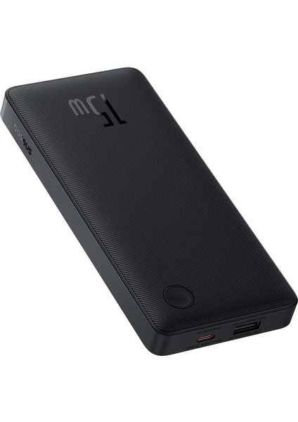 Airpow Lite Power 10.000mAh 15W Taşınabilir Şarj Cihazı - Siyah