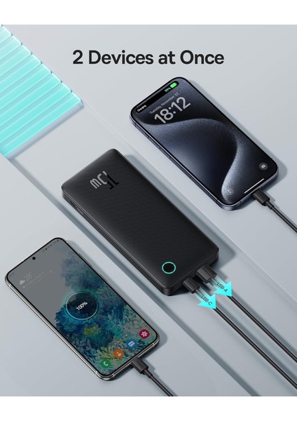 Airpow Lite Power 10.000mAh 15W Taşınabilir Şarj Cihazı - Siyah fiyatları