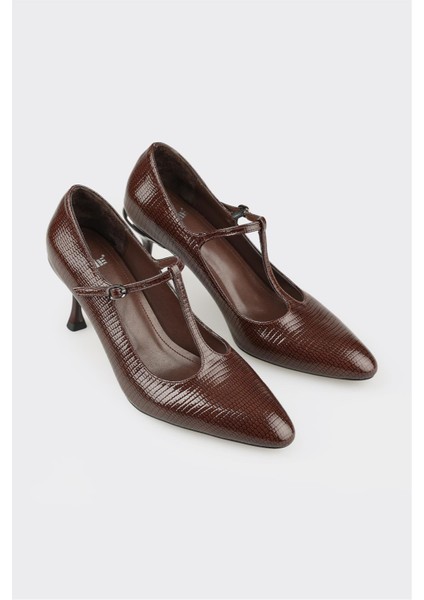 Kahve Kadın Orta Topuk Ayakkabı fiyatları
